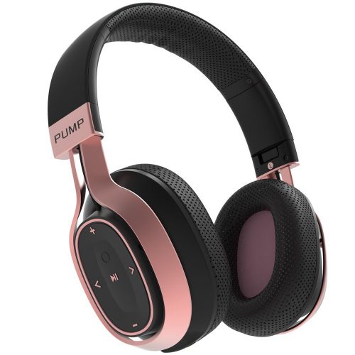 BlueAnt Pump Zone Bluetooth Over-Ear HD Wireless Headphones With Mic, 30+ Hour Battery Huge Bass Sweat Proof Ideal For The Gym Workouts Sports Running On iPhone And Android Phones [Black Rose Gold]