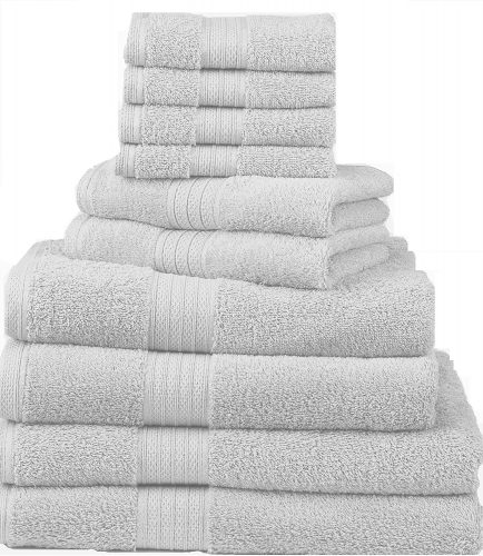 The 10-Piece Deluxe Towel Set by Divatex- bath towels