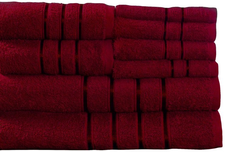 The 8-Piece Lavish Home Plush Bath Towel Set