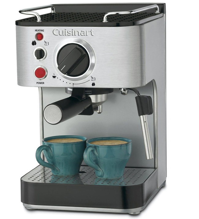 The Cuisinart EM-100 1000-Watt 15-Bar Espresso Maker