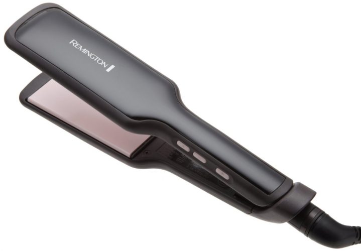 Remington S9520 Salon Collection Ceramic Hair Straightener with Pearl Infused Wide Plates, 2-Inch, Black - Hair Straightener