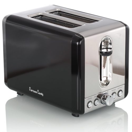 Fortune Candy Extra-Wide Slot 2-Slice Toaster Brushed Stainless Steel (Metallic Silver) - Slice Toaster