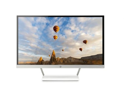 HP Pavilion 27-inch FHD IPS Monitor with LED Backlight (27xw, Snow White, and Natural Silver) - Touch Screen Monitor
