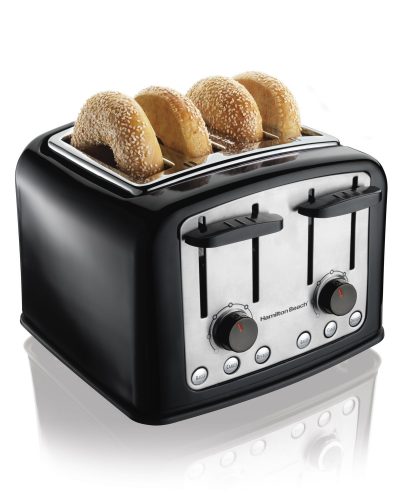 Hamilton Beach Smart Toast Extra-Wide 4-Slice Slot Toaster (24444) - Slice Toaster