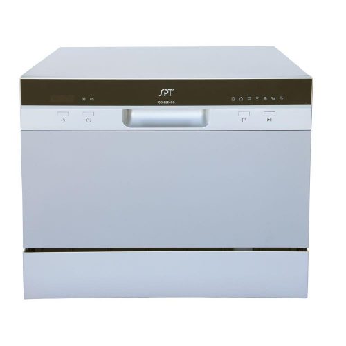 SPT SD-2224DS Countertop Dishwasher with Delay Start & LED, Silver - Countertop Dishwasher