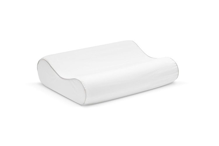 Sleep Innovations Contour Memory Foam Pillow with 100% Cotton Cover, Made in the USA with a 5-year Warranty - Standard Size - 
