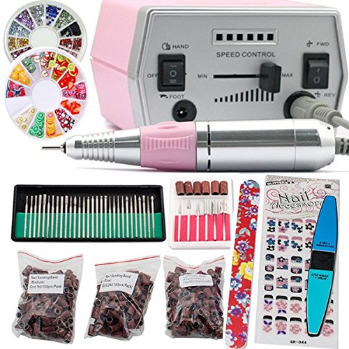  iMeshbean Colorful Complete Professional Electric Nail Drill - Electric Nail Drills