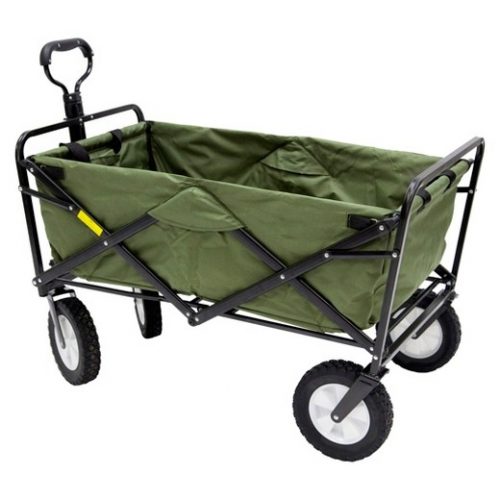 Mac Sports Collapsible Folding Outdoor Utility Wagon, Green 