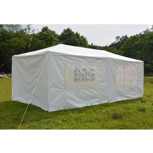  FCH 10'x20'Outdoor Patio Party Canopy Tent Wedding Outdoor Tent Heavy duty Gazebo Pavilion for Waterproof 4 Window SideWalls - Party Tents