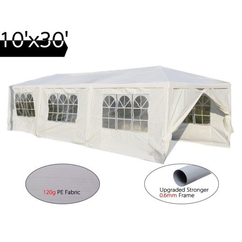 Peaktop 10'x30' Heavy Duty Outdoor Party Wedding Tent Canopy Gazebo Storage Shelter Pavilion. - Party Tents