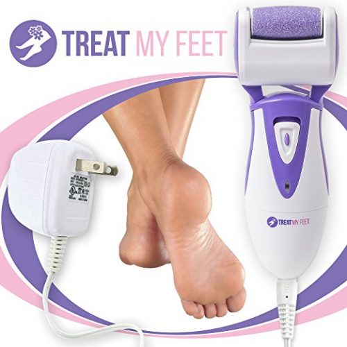 Rechargeable Electric Callus Remover & Foot File - Pedicure Tool to Exfoliate Dry Feet & Cracked Heels with Powerful Pumice Stone Rollers & Heel Smoother, Callous Shaver & Sander for Women & Men  - Foot Callus Removers