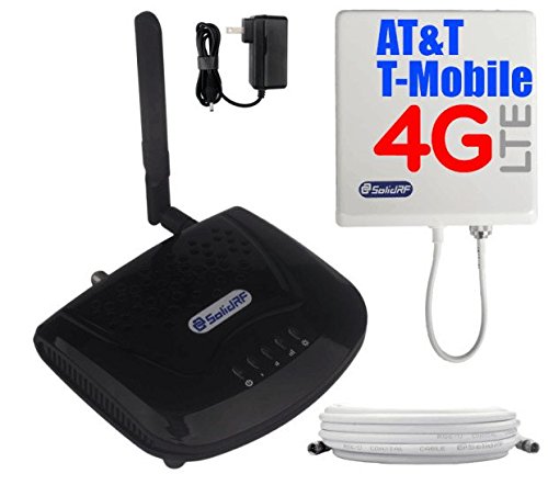 SolidRF SOHO Tri-Band AT&T, T-Mobile 4G/LTE Cell Phone Booster For All Carriers 2G/3G and AT&T, T-Mobile 4G LTE, 700(Band12)/850/1900 MHz - Cell Phone Signal Boosters