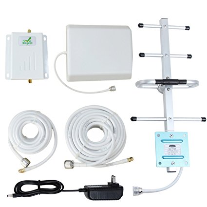 Verizon 4G Signal Booster LTE Cell Phone Repeater Band 13 Verizon 700MHz FDD with Panel Antenna Kit (White Cable) - Cell Phone Signal Boosters