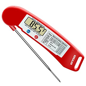  GDEALER Instant Read Thermometer Super-Fast Digital Electronic Food Thermometer Cooking Thermometer Barbecue Meat Thermometer - meat thermometer