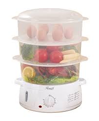 Rosewill BPA-free, 9.5-Quart (9L), 3-Tier Stackable Baskets Electric Food Steamer with Timer, RHST-15001 - Electric Food Steamers