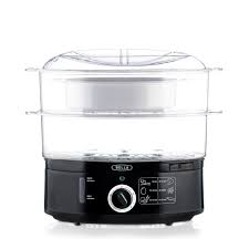 BELLA 7.4 Quart Healthy Food Steamer, Dual Basket - Electric Food Steamers