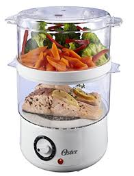 Oster CKSTSTMD5-W 5-Quart Food Steamer, White - Electric Food Steamers