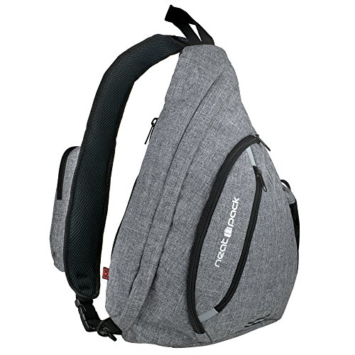 NeatPack Versatile Canvas Sling Bag / Travel Backpack | Wear Over Shoulder or Crossbody - Single Strap Backpack 