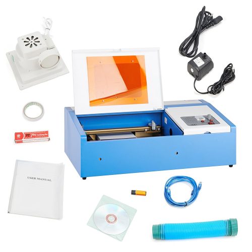 Orion Motor Tech 12"x 8" 40W CO2 Laser Engraving Machine Engraver Cutter with Exhaust Fan USB Port - laser engraving machine