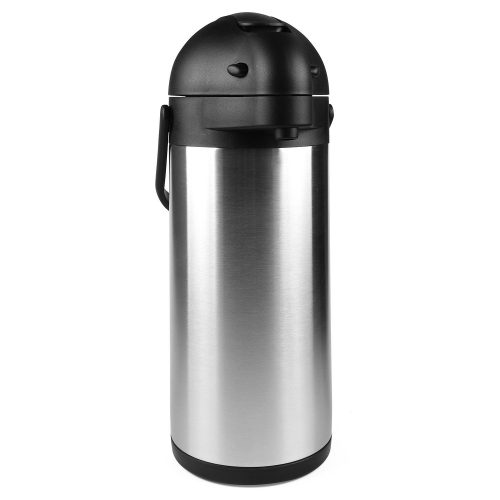 101 Oz (3L) Airpot Thermal Carafe / Lever Action / Stainless Steel Thermos / 12 Hour Heat Retention / 24 Hour Cold Retention by Cresimo - Thermal Carafes