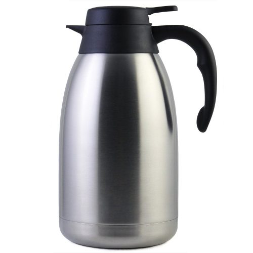 68 Oz Stainless Steel Thermal Carafe / Double-Walled Vacuum Thermos / 12 Hour Heat Retention / 2 Litre - Thermal Carafes