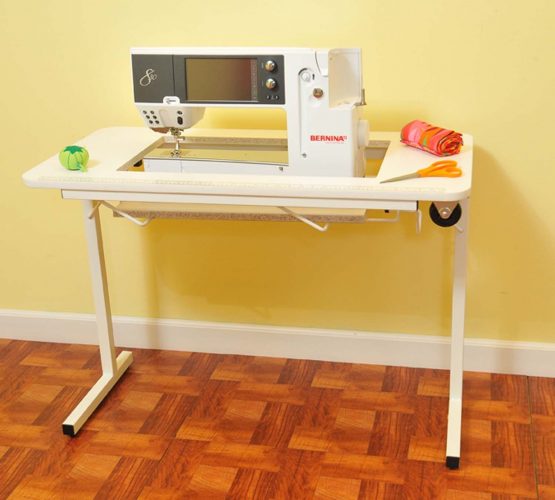 ARROW GADGET II SEWING MACHINE AND CRAFT TABLE (WHITE)- SEWING CABINET