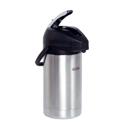 BUNN 32130.0000 3.0-Liter Lever-Action Airpot, Stainless Steel - Thermal Carafes