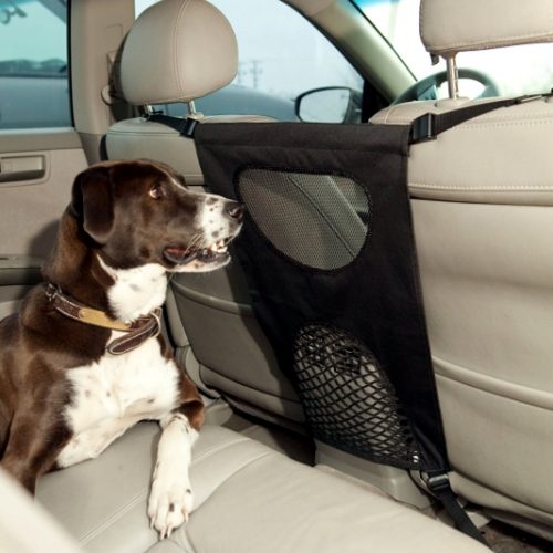 Pet Barrier, Dog Car Barrier Seat Mesh Obstacle, Oxford Cloth Dog Backseat Barrier Adjustable Divider to Keep Driver Safety, Easy to Install for Car, SUV, Truck (Black) - Dog Car Barriers