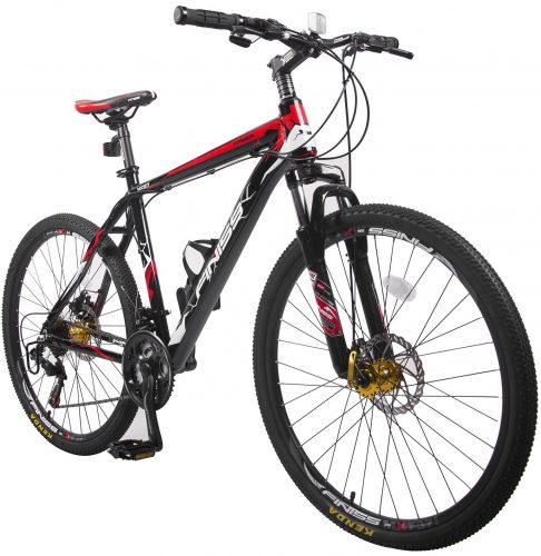 Merax Finiss 26’’; Aluminum 21 Speed Mountain Bike with Disc Brakes-mountain bikes