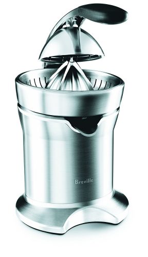 Breville 800CPXL Die-Cast Stainless-Steel Motorized Citrus Press-stainless steel citrus juicer