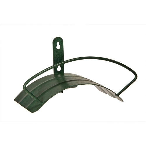 Yard Butler Deluxe Heavy Duty Wall Mount Hose Hanger Easily Holds 125’ Of 5/8’ Hose Solid Steel Extra Bracing And Patented Design In NEW COLORS and DECORATIVE DESIGNS IHCWM-1 Textured Forest Green-garden hose stand