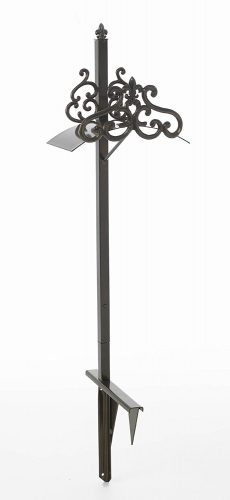 Liberty Garden Products 649-KD Hyde Park Decorative Metal Garden Hose Stand, Holds 125-Feet of 5/8-Inch Hose – Bronze