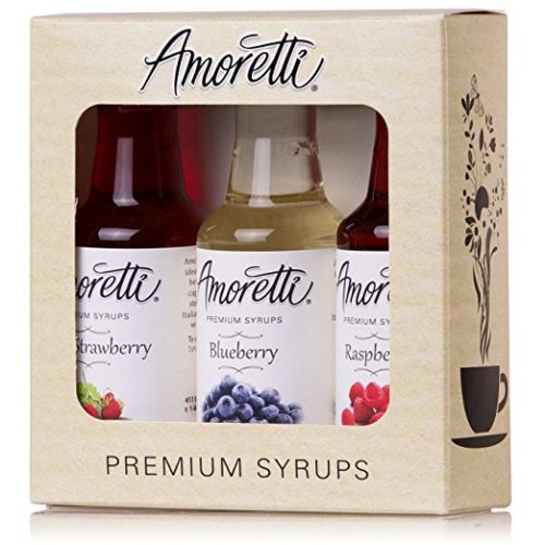 Amoretti Premium Berry Syrups 50ml 3 Pack (Wild Strawberry, Blueberry, Raspberry)