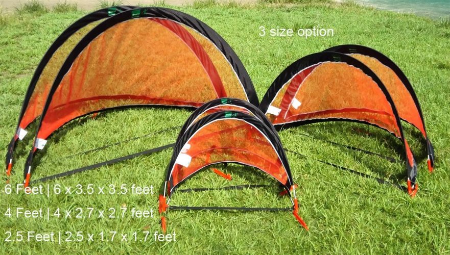 GreEco Set of 2 Pop up Goals Foldable Gate - Pair of 4FT Soccer Goals or 5FT FPV Racing Gate Option