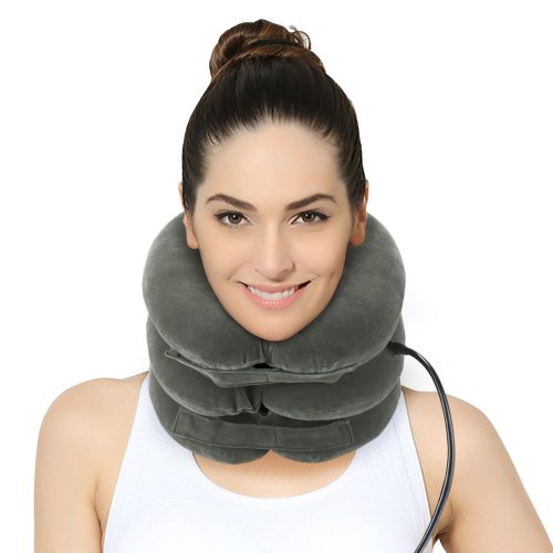 Cervical Neck Traction Device – Effective and Instant Relief for Chronic Neck and Shoulder Pain By Befiling – Great Alternate Pain Relieving Remedy, Gray
