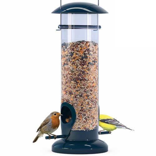 Weather Proof Anti-Bacterial Bird Feeder with UV Sun-proof Anti-Bacterial Coating. Durable and Disassembles for Quick, Easy Cleaning