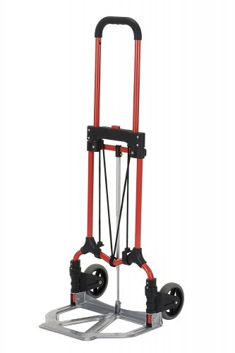 Magna Cart S-RS MCI Personal Folding Steel Hand Truck, Red/Silver
