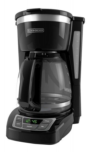 BLACK+DECKER 12-Cup Programmable Coffeemaker, Black, CM1160B