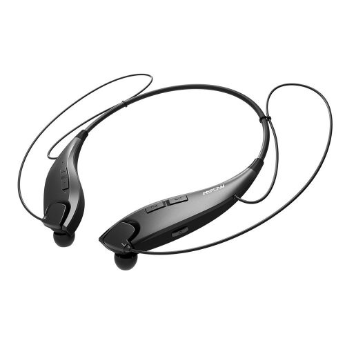 Mpow Jaws [Gen-3] Bluetooth Headphones Call Vibrate Alert Wireless Neckband Headset Stereo Noise Reduction Earbuds w/ Mic