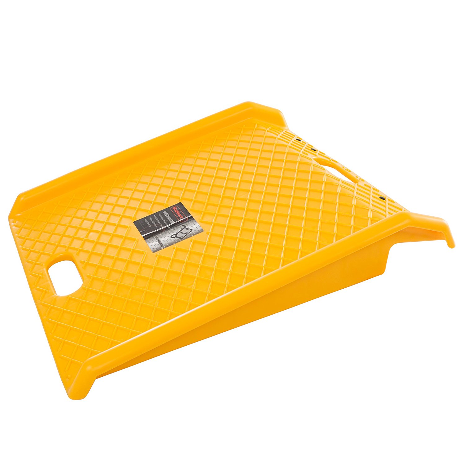 Curb Ramp, Heavy Duty Portable Poly Ramp With 1000 Lbs Weight Capacity By Stalwart (For Delivery, Hand Truck, Carts, Wheelchairs, Walkers) (Yellow)