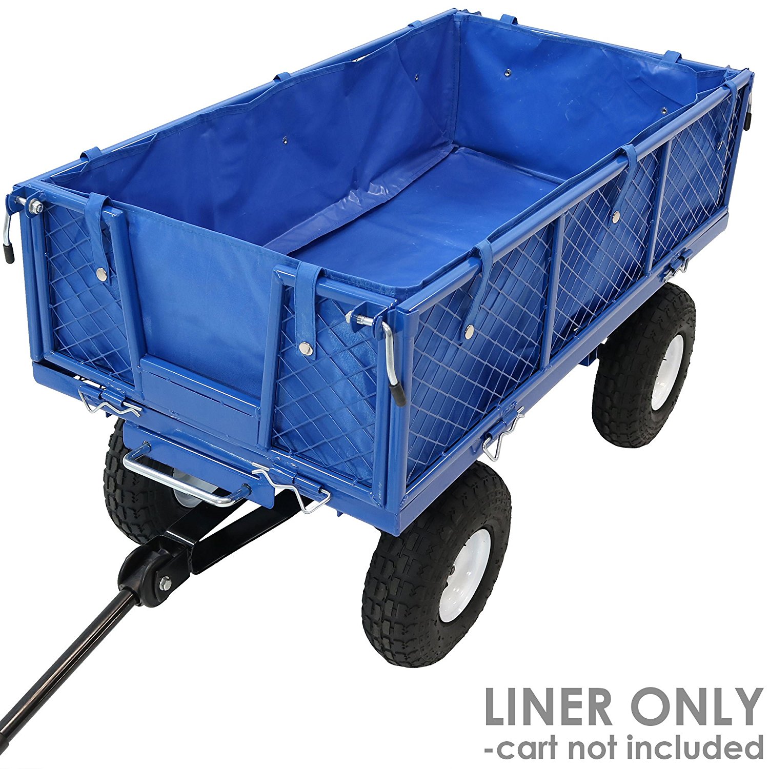 Sunnydaze Liner for Heavy Duty Dump Cart-Blue - Beach Wagons