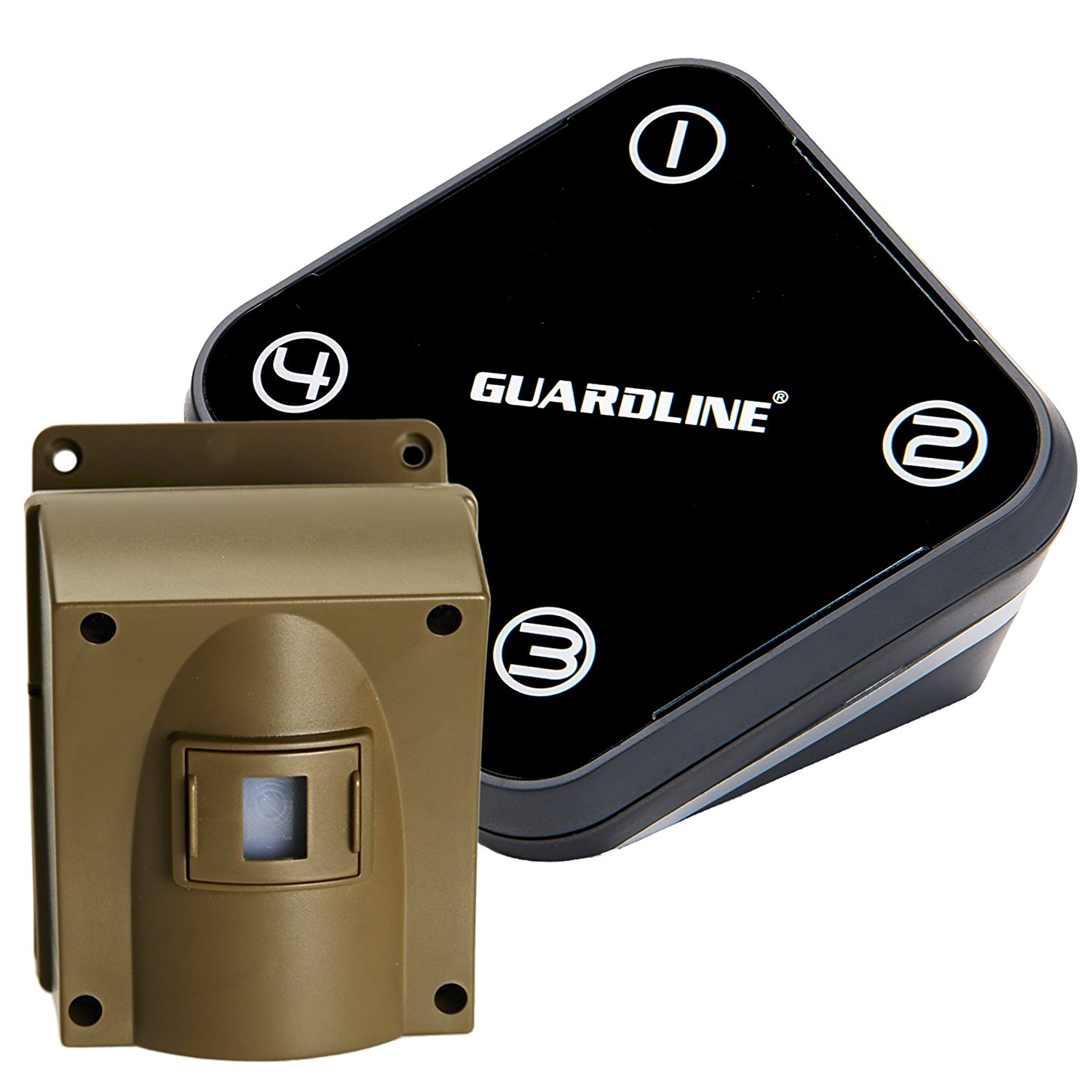 Guardline Wireless Driveway Alarm- Top Rated Outdoor Weatherproof Motion Sensor & Detector- Best DIY Security Alert System- Stay Safe & Protect Home, Outside Property, Yard, Garage, Gate, Pool