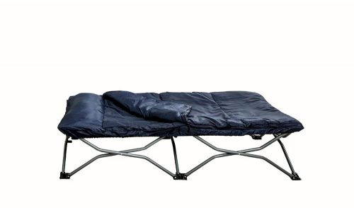 Regalo My Cot Portable Toddler Bed, Includes Sleeping Bag and Travel Case, Navy