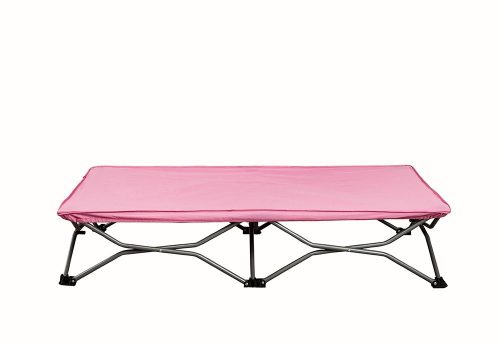 Regalo My Cot Portable Toddler Bed, Includes Fitted Sheet and Travel Case, Pink