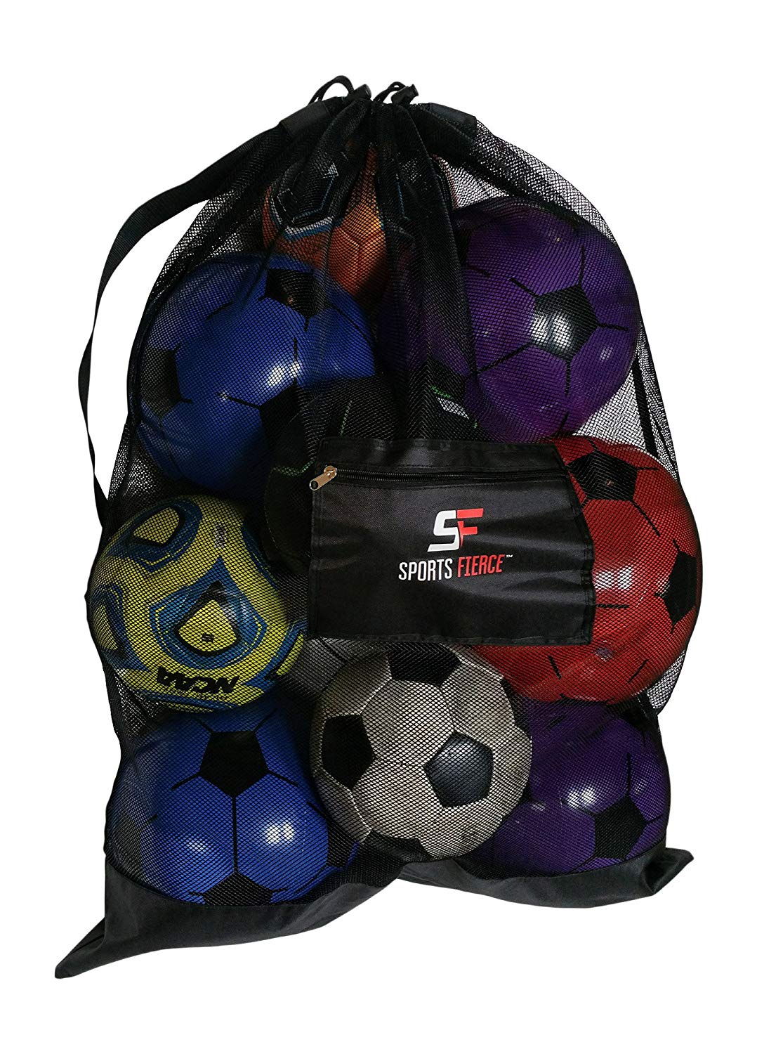 Exter-large soccer ball bag heavy duty sports mesh bag