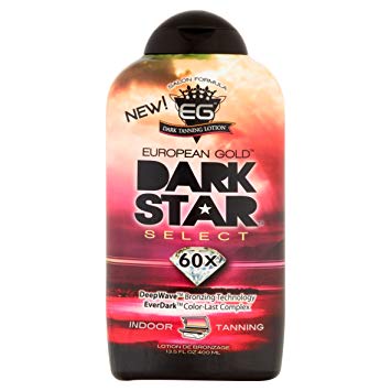 European Gold Dark Star Select, 60x Indoor Tanning Lotion, 13.5 fl oz