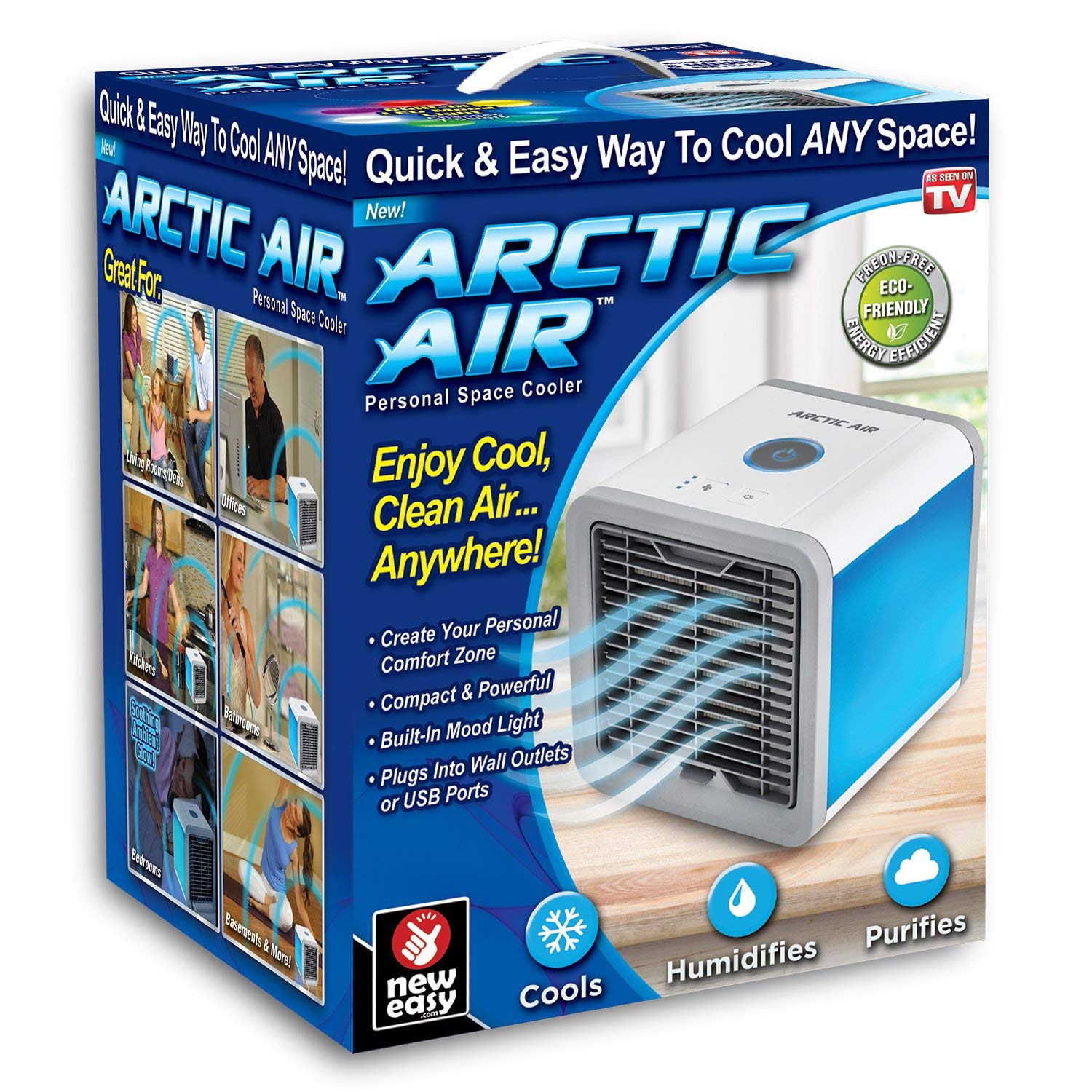 Ontel AA-MC4 Arctic Air Personal Space & Portable Cooler | The Quick & Easy Way to Cool Any Space, As Seen On TV