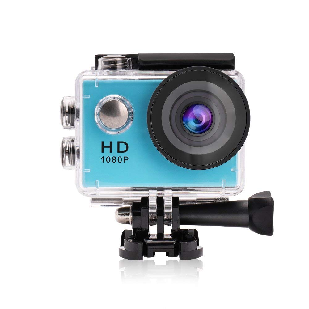 Yuntab 1080P Action Camera (Blue)