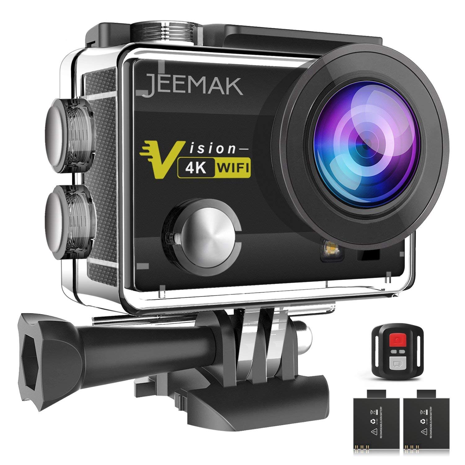 JEEMAK 4K 16MP WiFi Action Camera