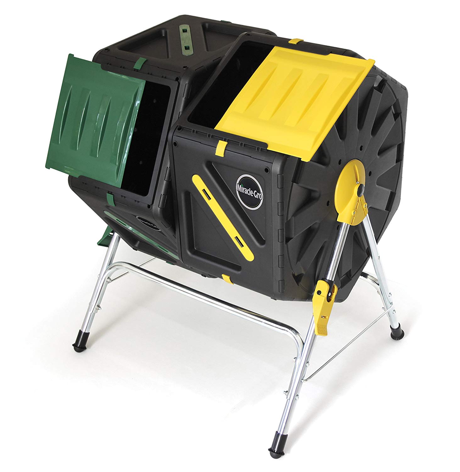 Miracle-Gro All-Season Composter, Dual Chamber Compost Tumbler